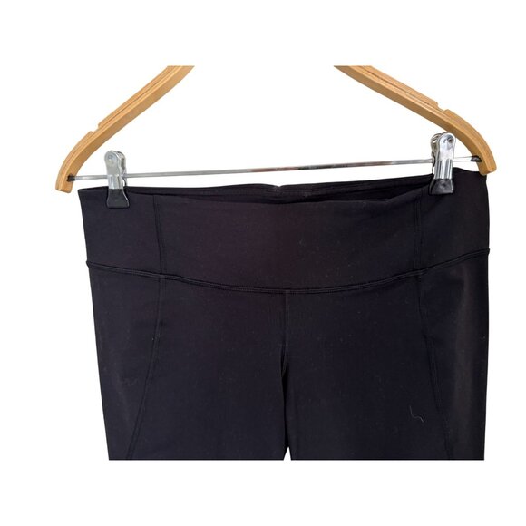 Lululemon Tadasana Slit Crop Black Capri Leggings With Side Slits  Hidden Pocket - Picture 3 of 7